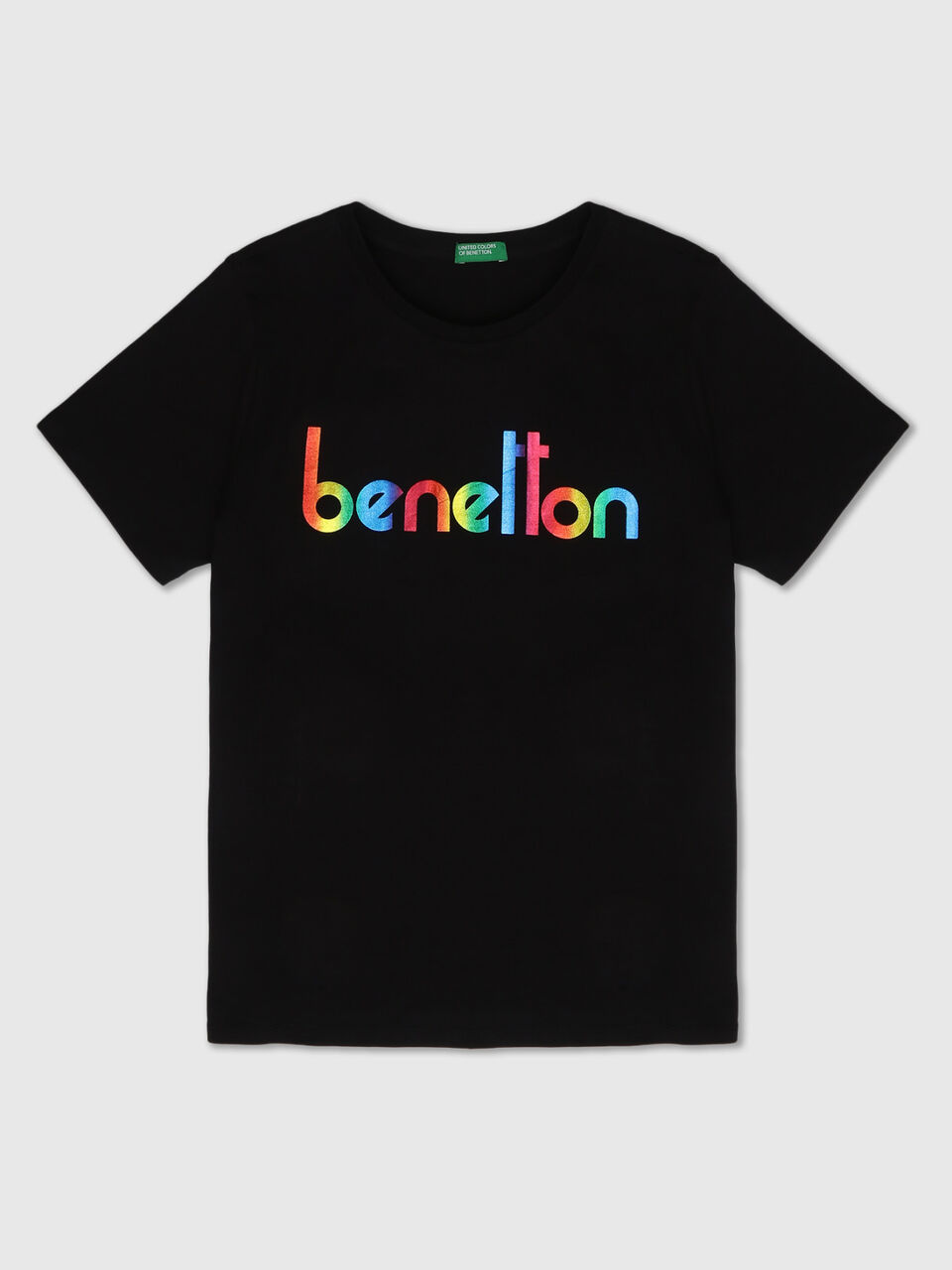 Short Sleeves Round Neck Branding Foil Tee image number 1