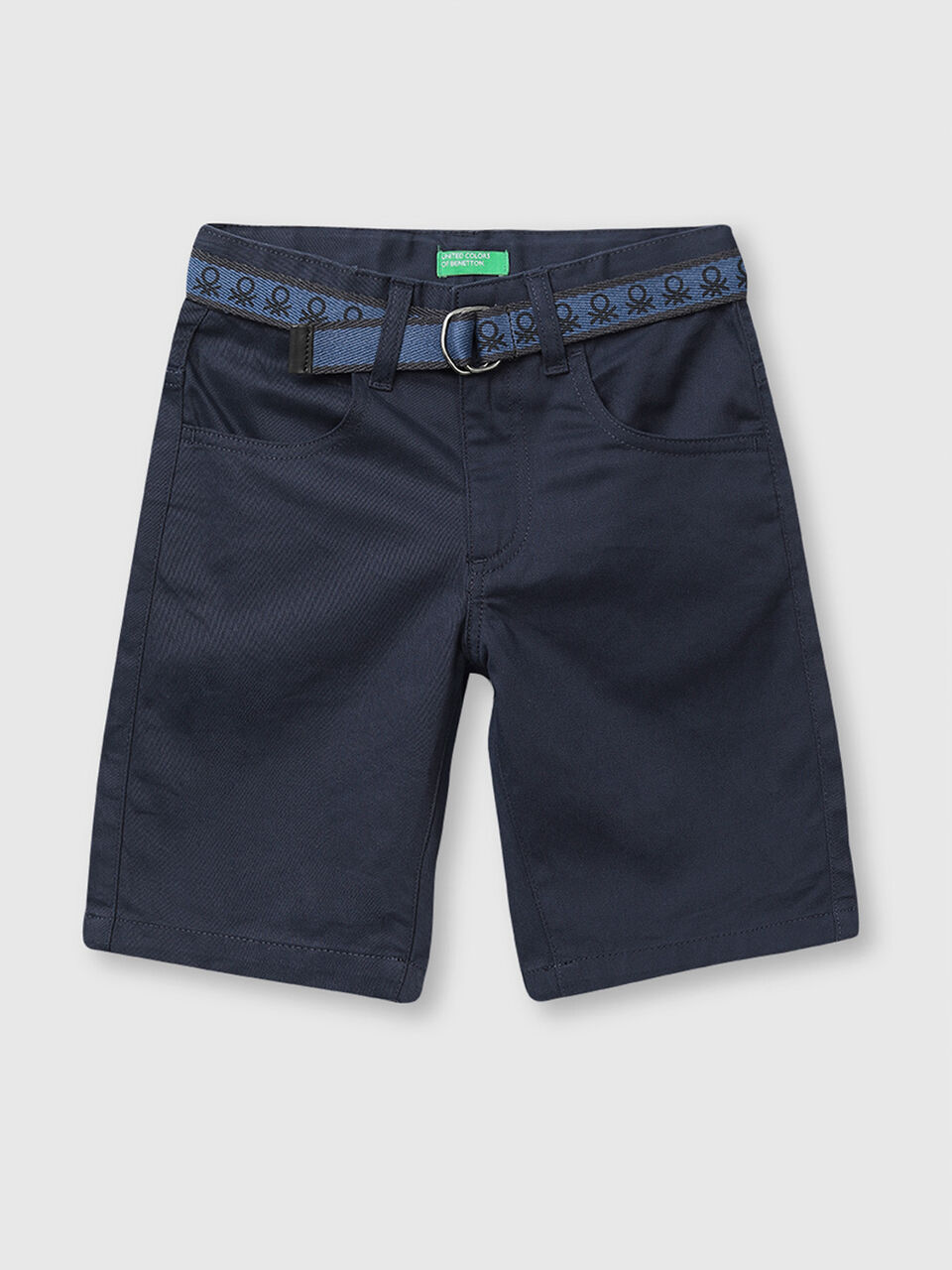 Cotton Shorts with Belt image number 1