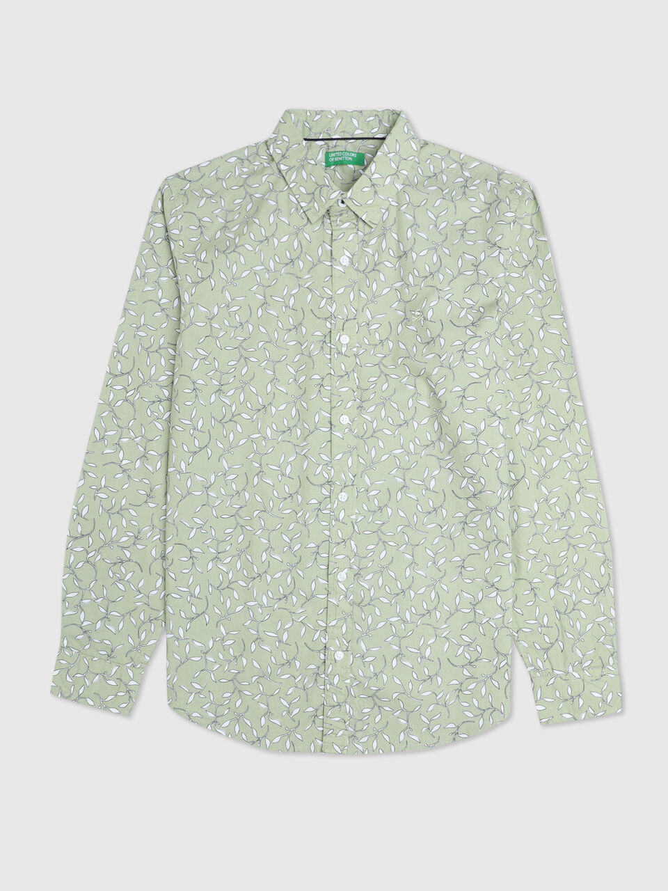 Full Sleeves Poplin Botanic Print Shirt image number 1