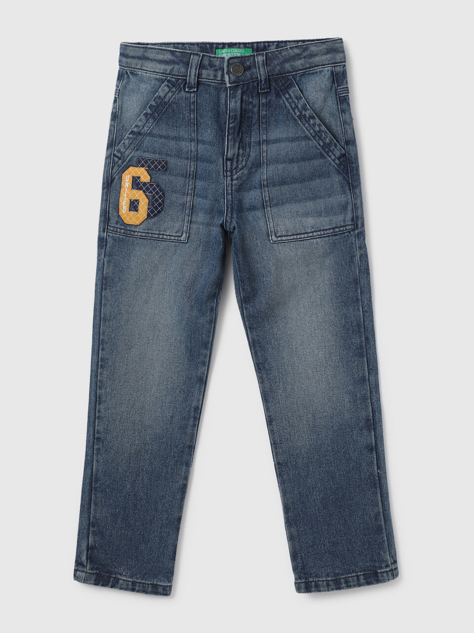 LOOSE FIT PATCH POCKET DENIM WT 65 BADGE image number 1