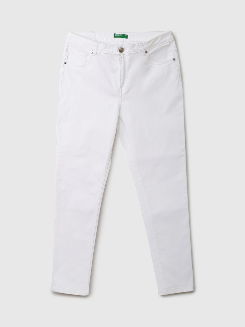STAY WHITE - BASIC 5 POCKET SKINNY image number 1