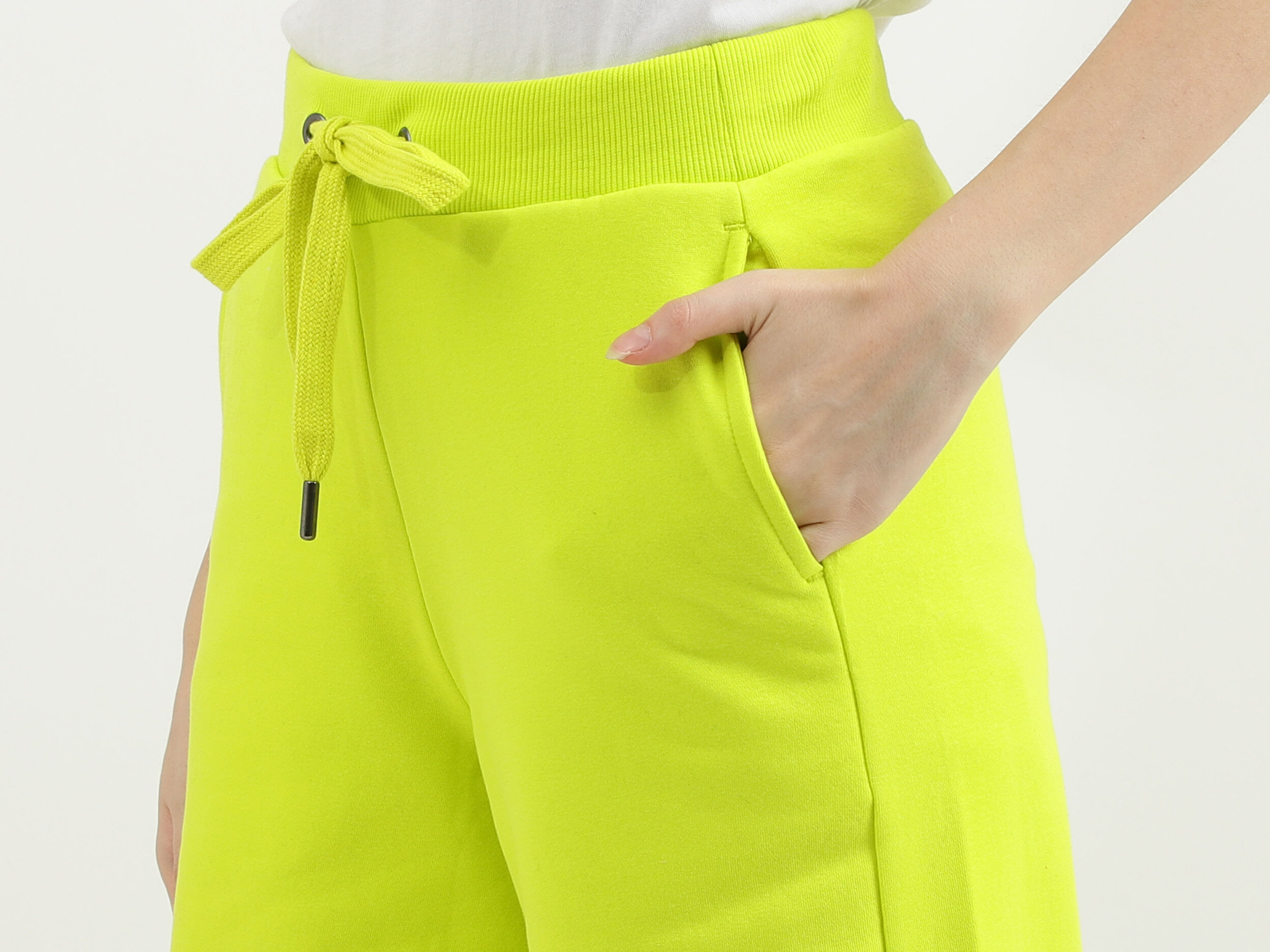 Women Solid Wide Leg Culottes Lima Benetton