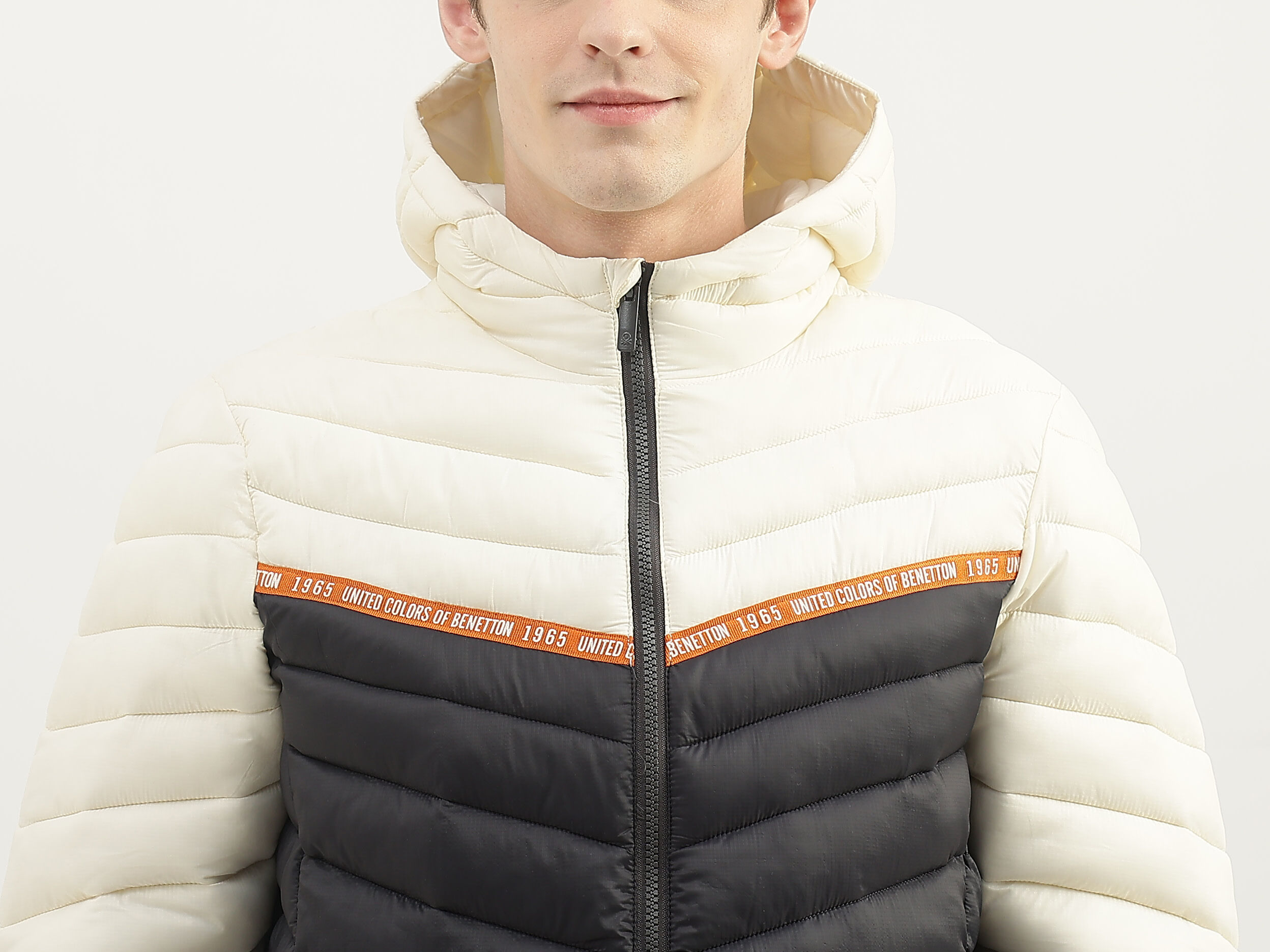 Superdry chevron colour block down jacket store