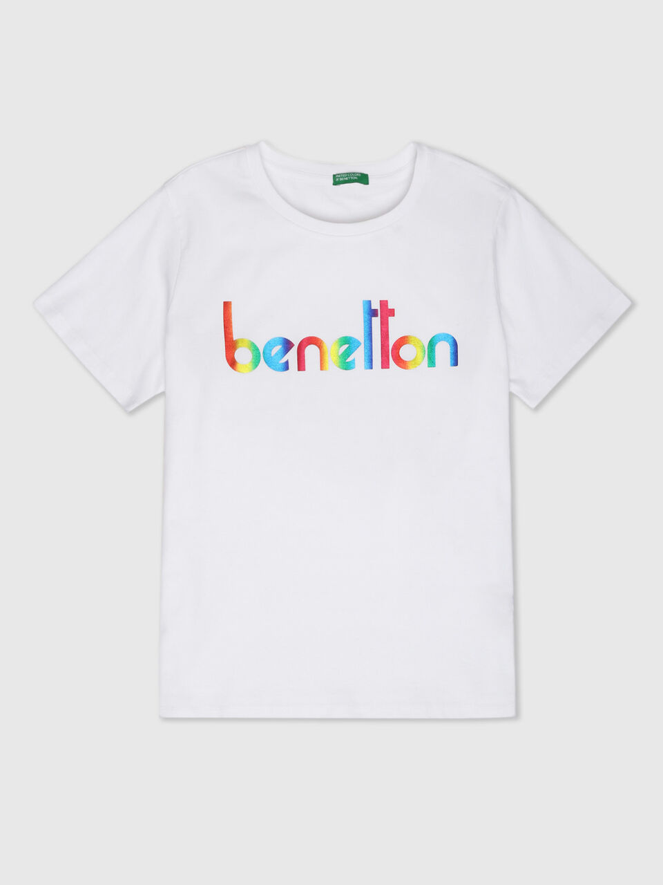 Short Sleeves Round Neck Branding Foil Tee image number 1