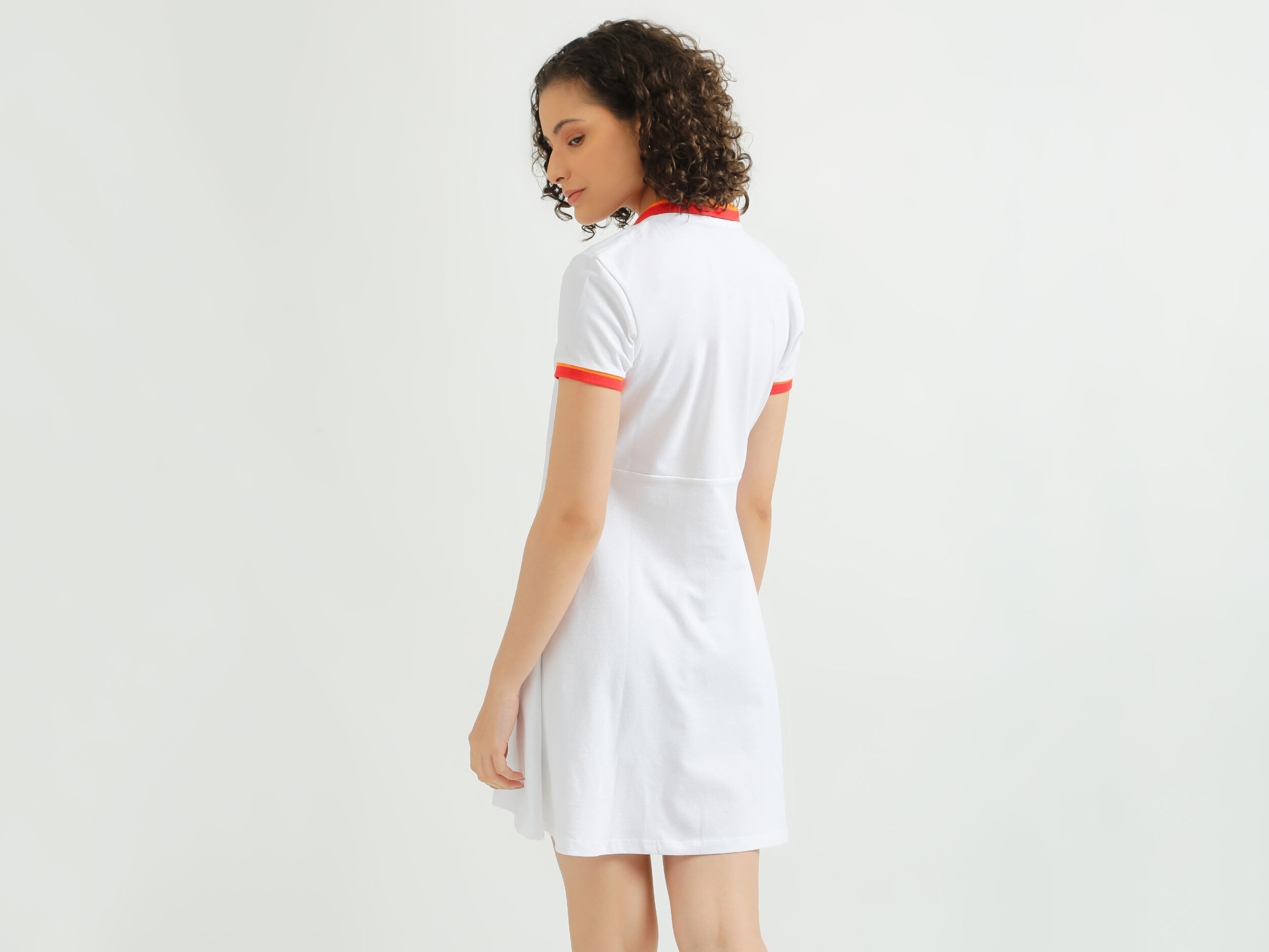 Polo dress white hot sale