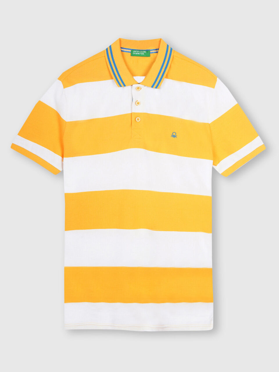 Pure Cotton Rugby Striped Polo image number 1