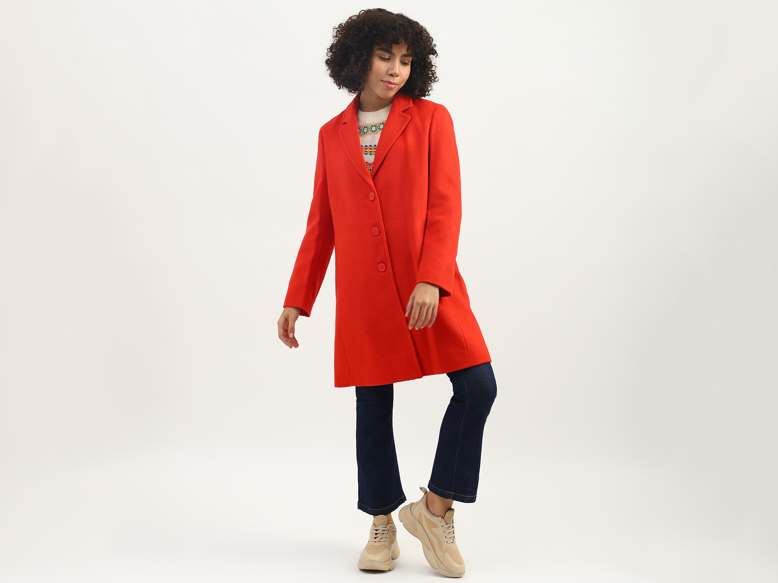 Lapel collar coat outlet