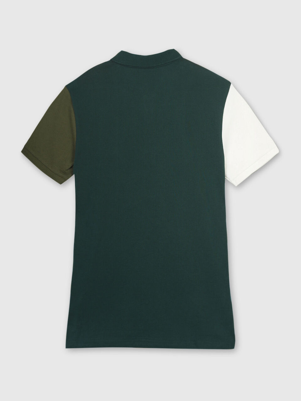 Pure Cotton Polo Shirt with Block Colour Print image number 2