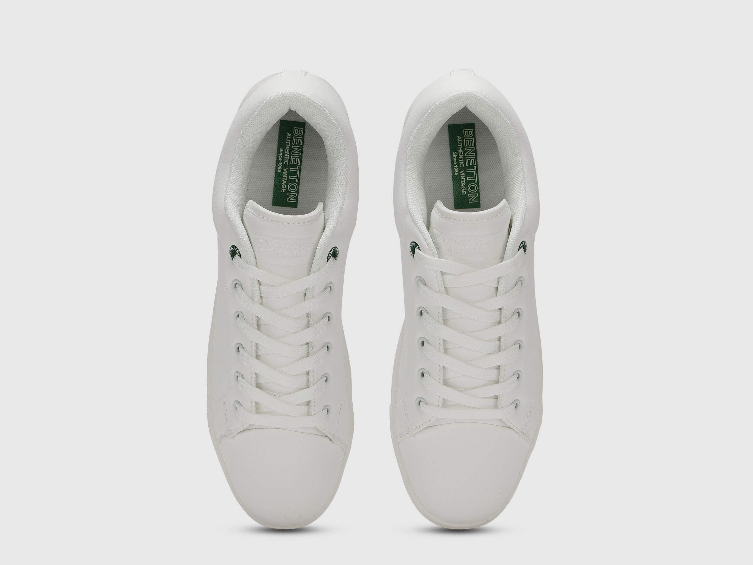Solid Pattern Casual Sneakers Blanco Benetton