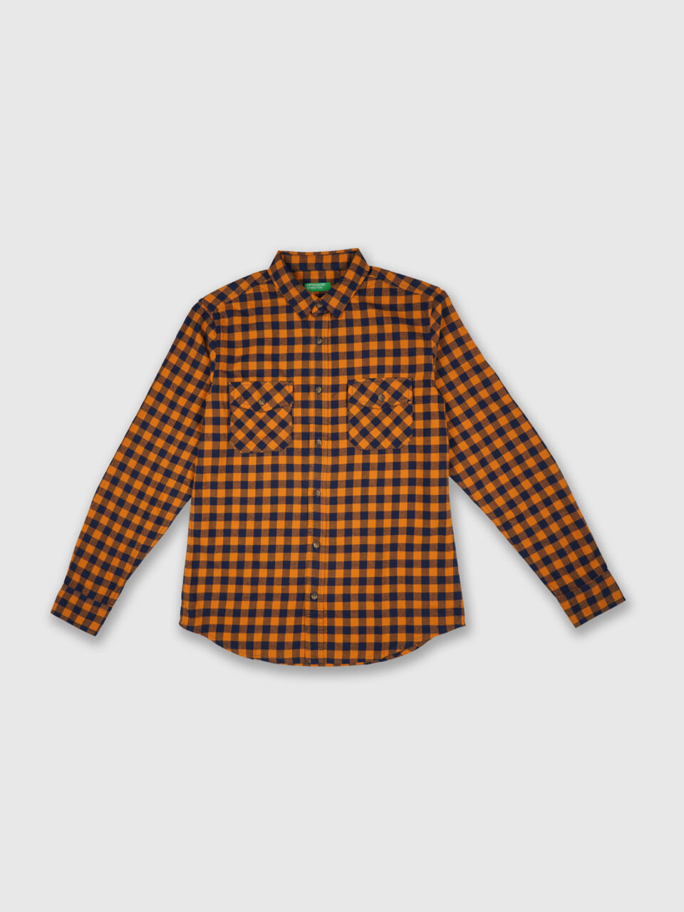 Fill Sleeve Utility Gingham Flannel Shirt image number 1