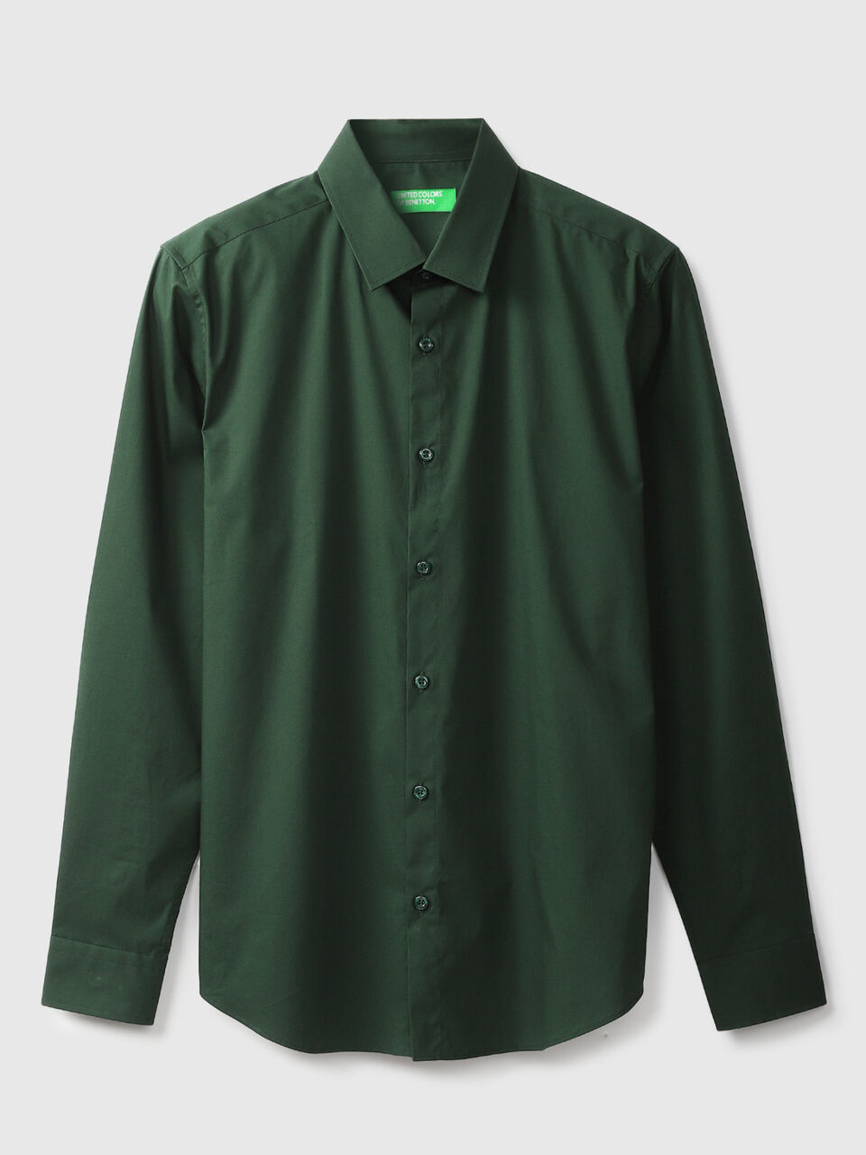 F/S STRETCH POPLIN REGULAR COLLAR SHIRT image number 1