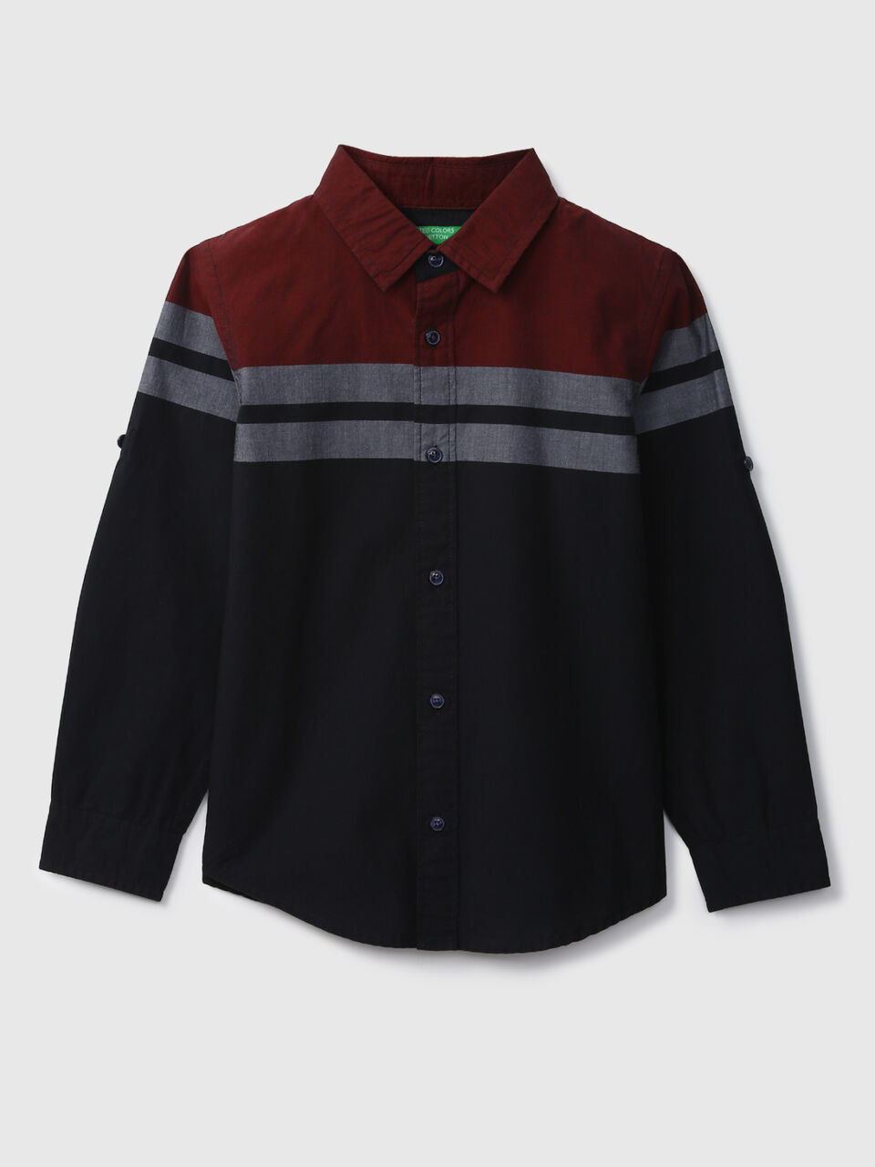 Placement stripe shirt image number 1