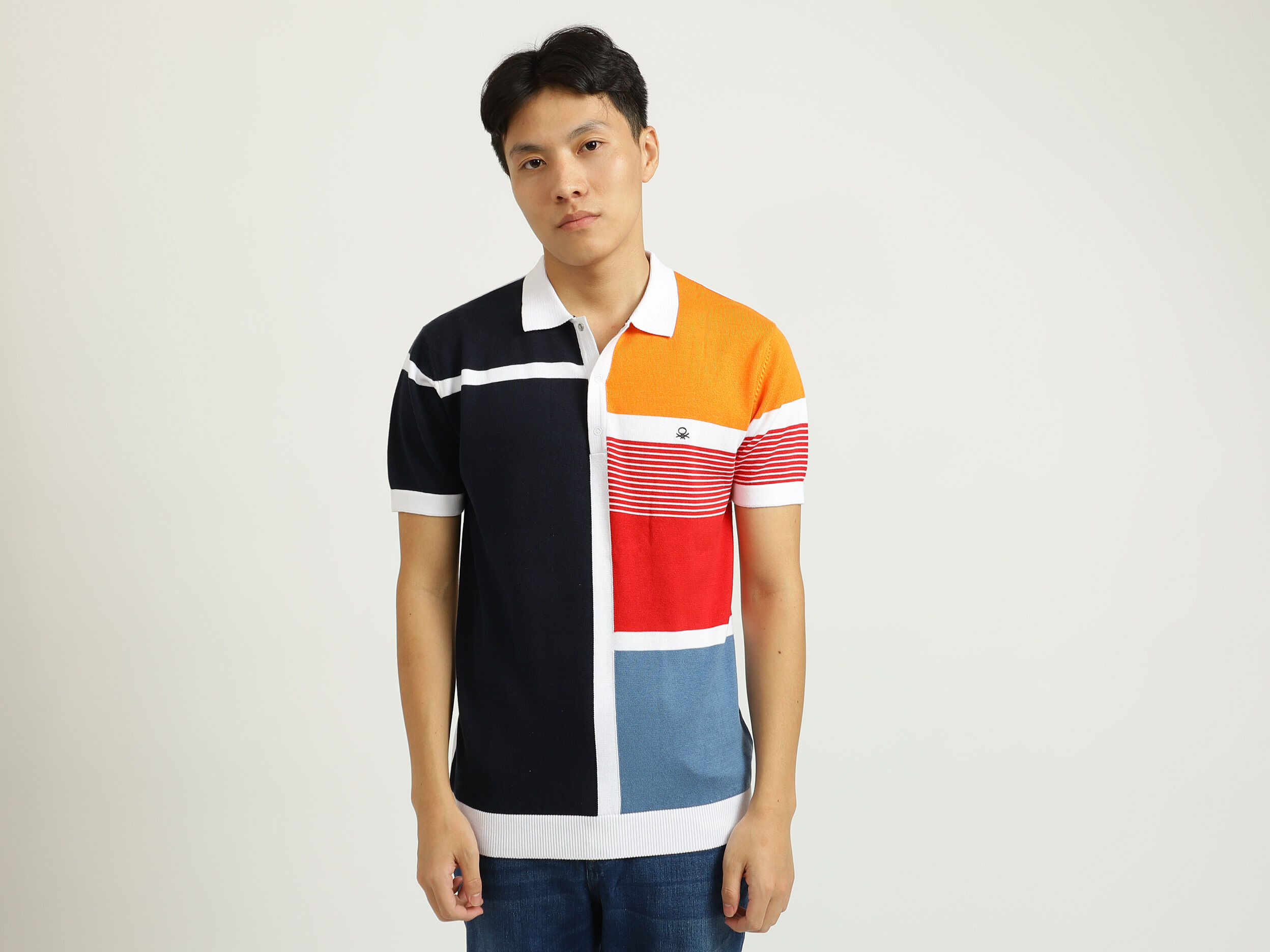 Multi Colored Polo T Shirt Multi color Benetton