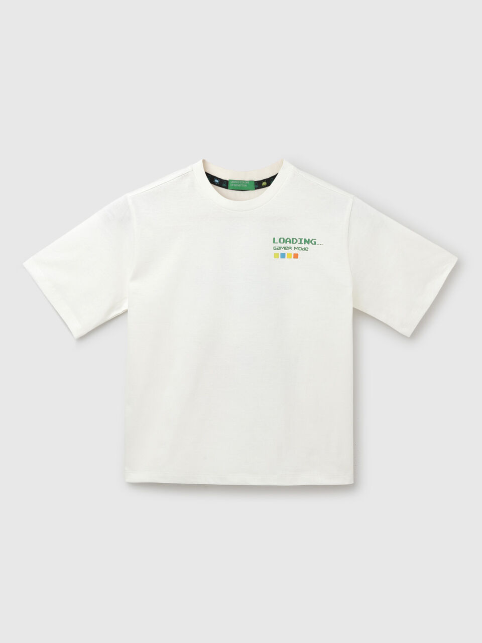 BOXY TEE WITH EXPLODED LOGO BACK PRINT image number 1