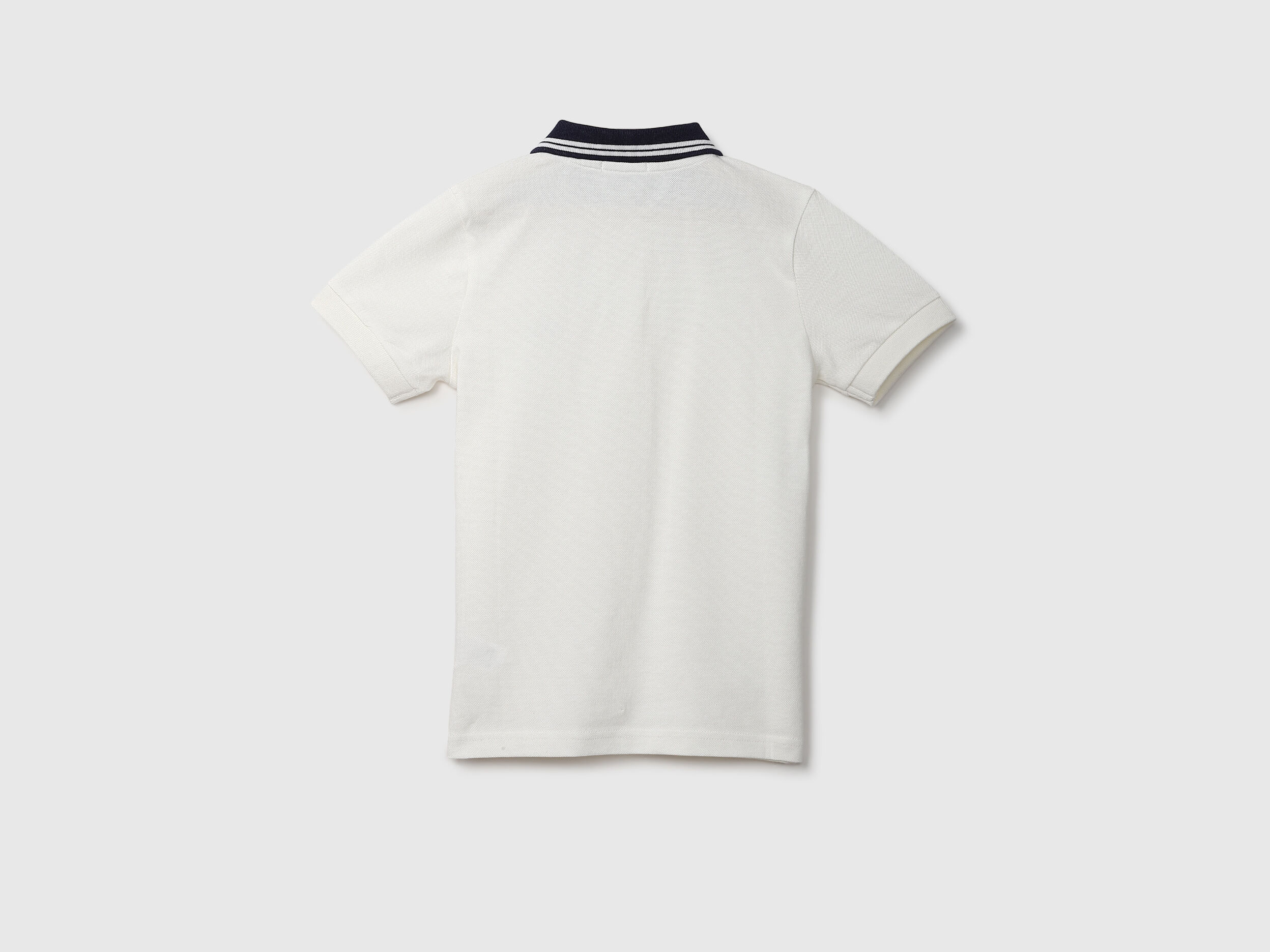 White Polo T Shirt Blanco Benetton