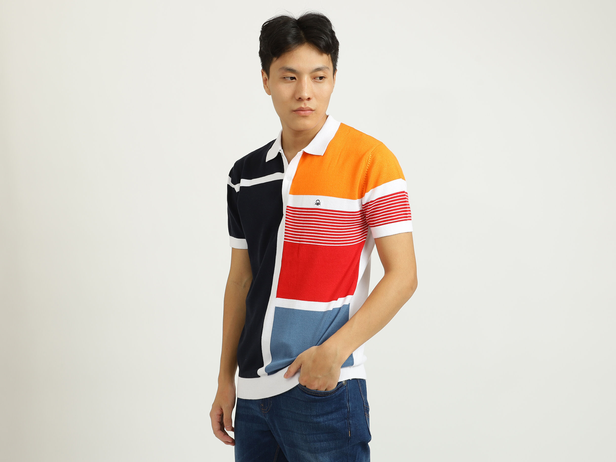 Multi Colored Polo T Shirt Multi color Benetton