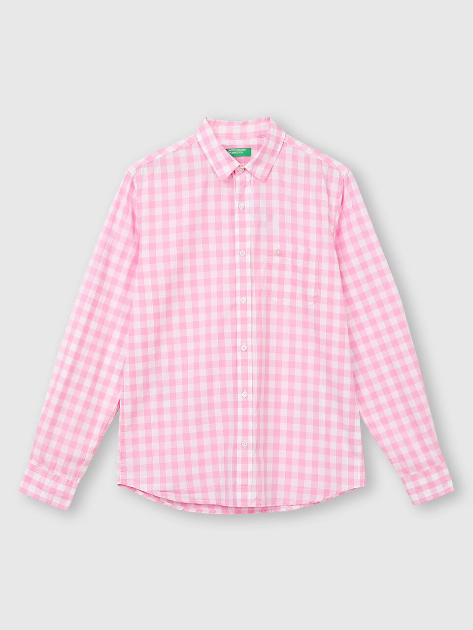 Peached Poplin Checks Shirt image number 1