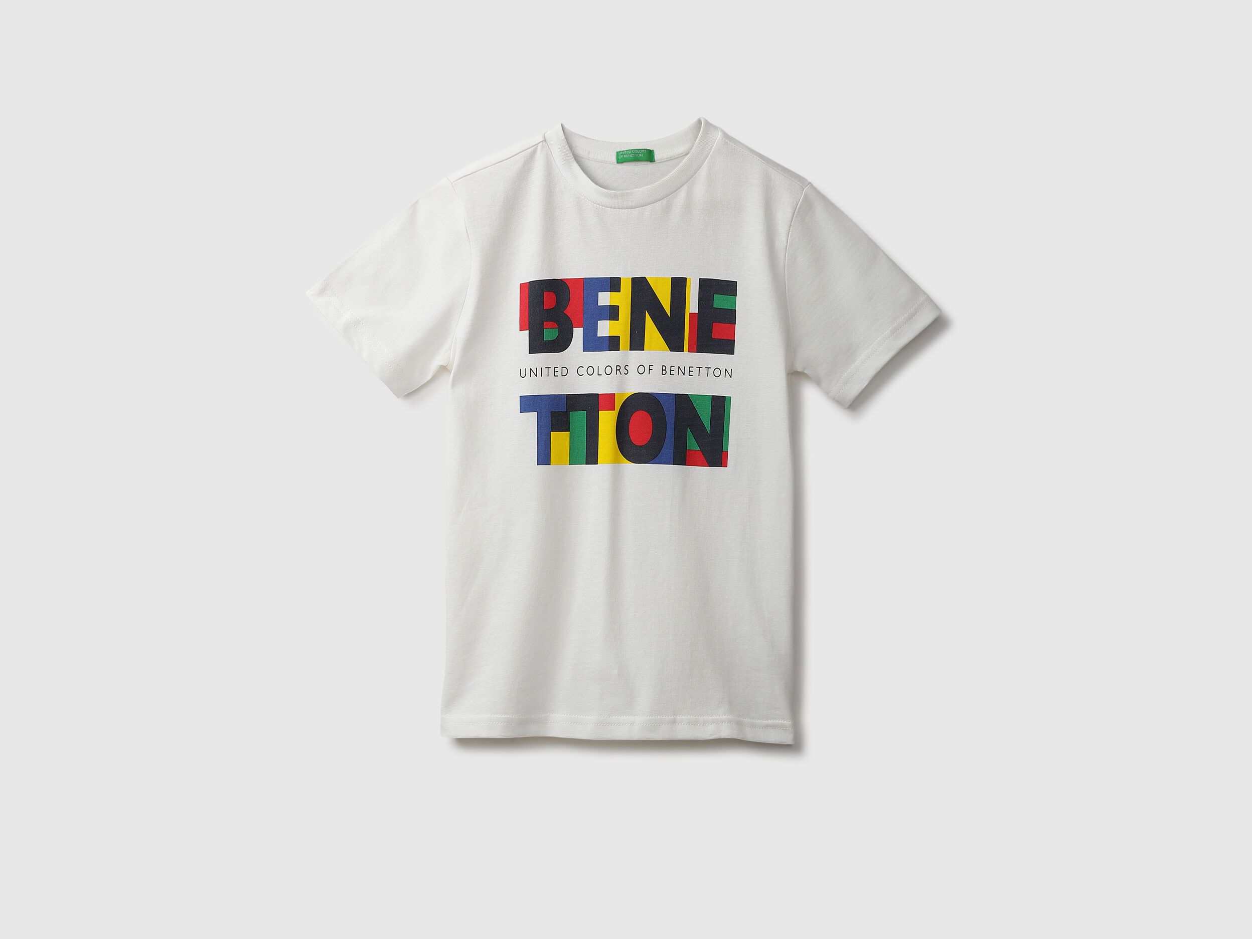 White printed tee discount