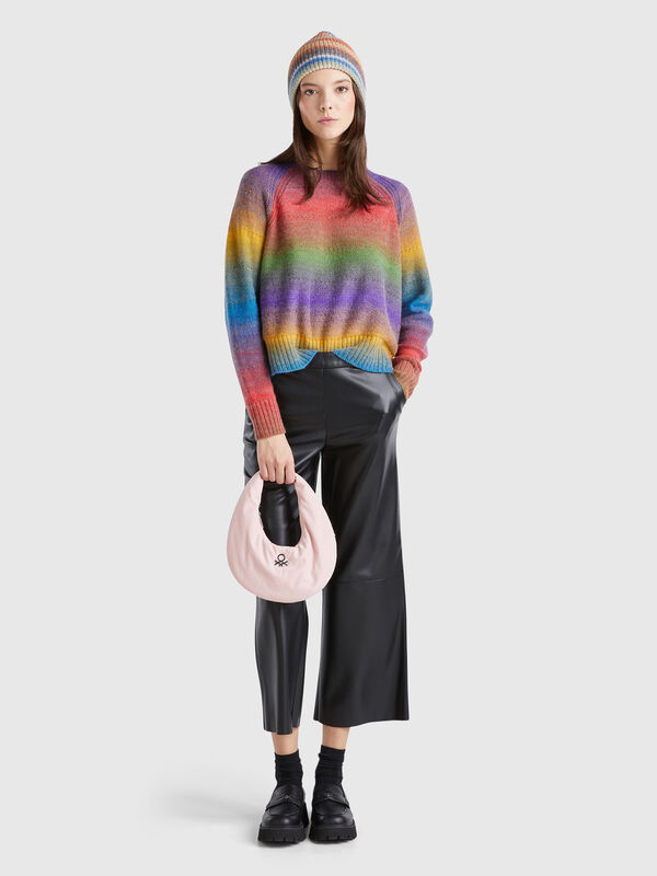 Pantalón de tejido revestido Mujer
