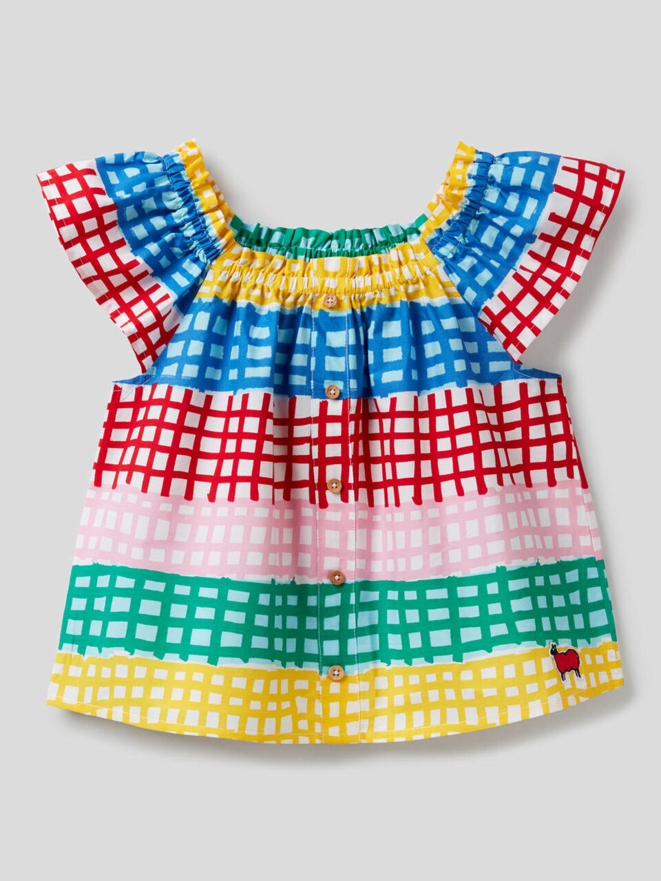 Blusa estampada de 100% algodón image number 1