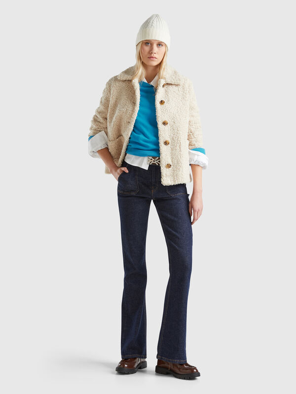 Vaqueros flare fit Mujer