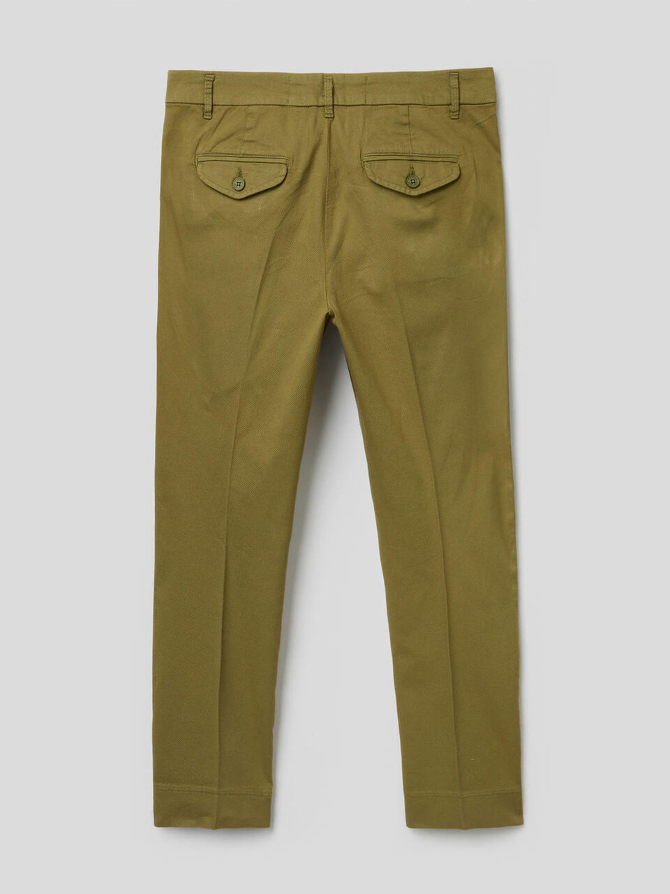 Pantalones chinos cropped de algodón elástico image number 2