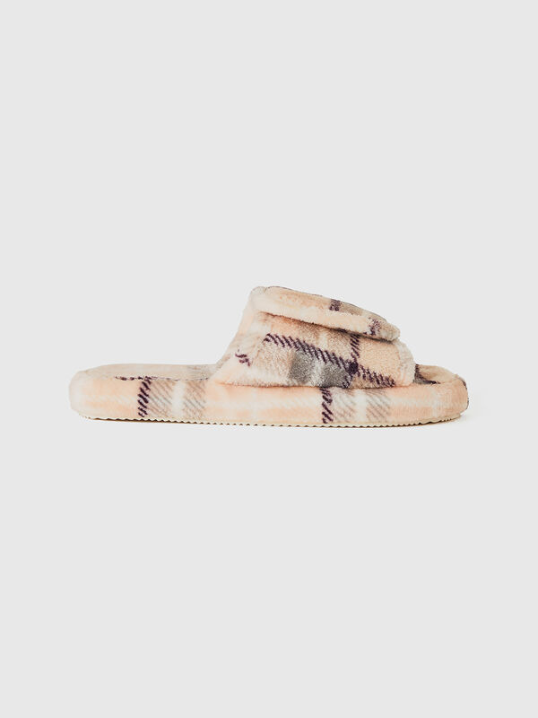 Zapatillas de pelo sintético de corazones Mujer