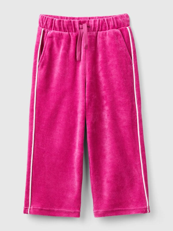 Pantalón de chenilla con logotipo Niña