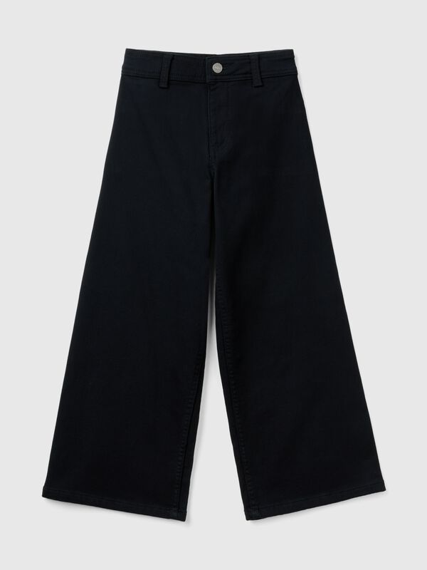 Pantalón amplio de algodón elástico Niña