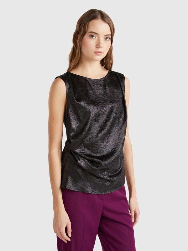 Top de raso Mujer