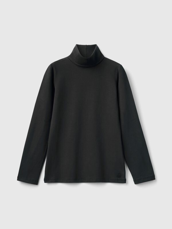 Camiseta elástica de cuello alto Niña