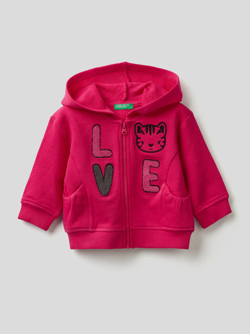 Sudadera con capucha y maxibordado image number 1