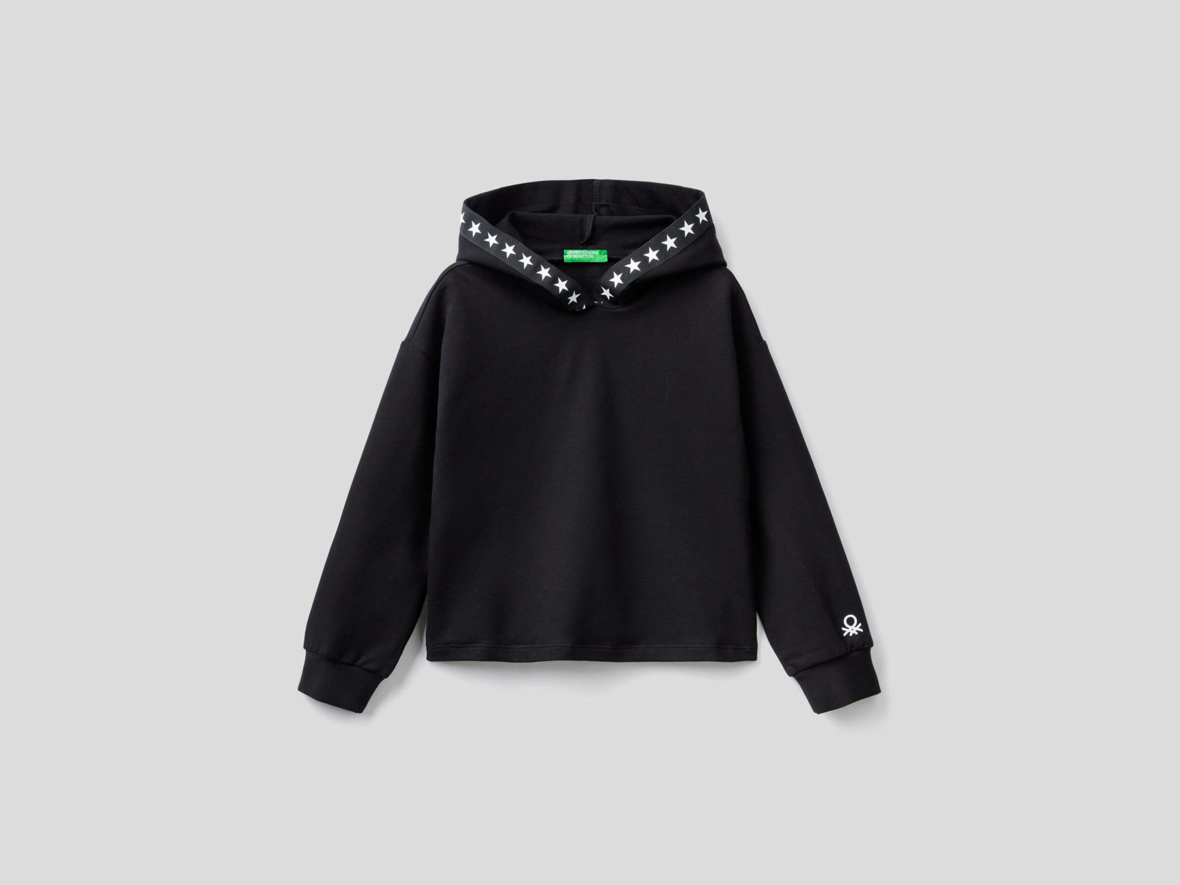 Sudadera cropped de algodón orgánico elástico image number null