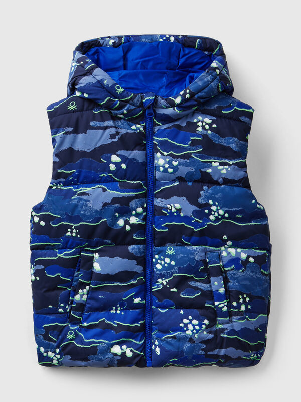 Chaleco acolchado de camuflaje Niño