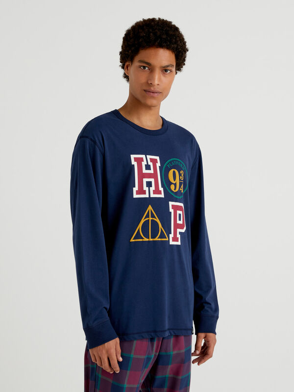 Camiseta de Harry Potter de algodón de fibra larga Hombre