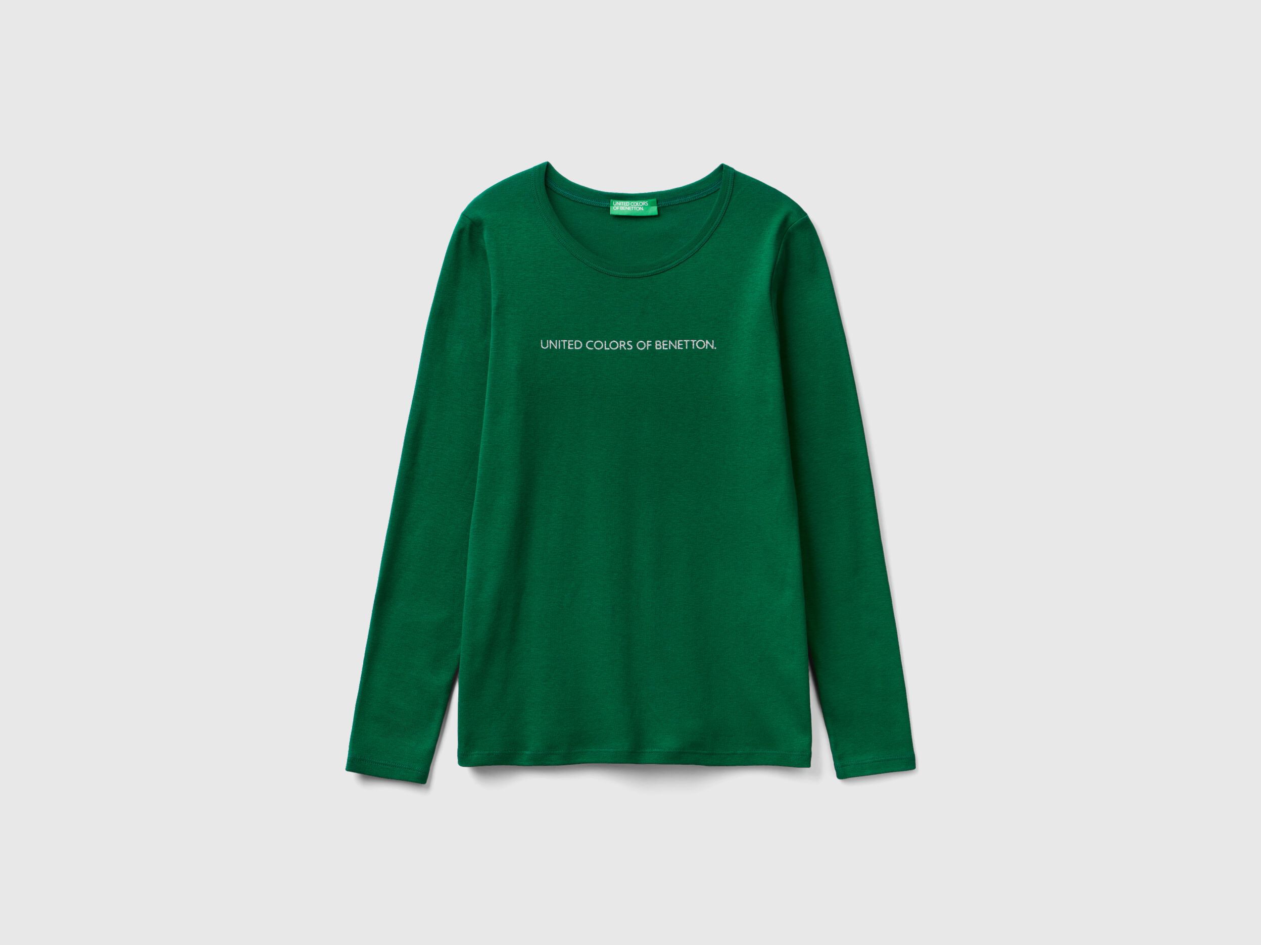 Camiseta verde larga best sale