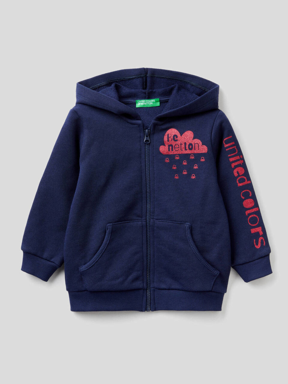 Sudadera con cremallera y capucha image number 1