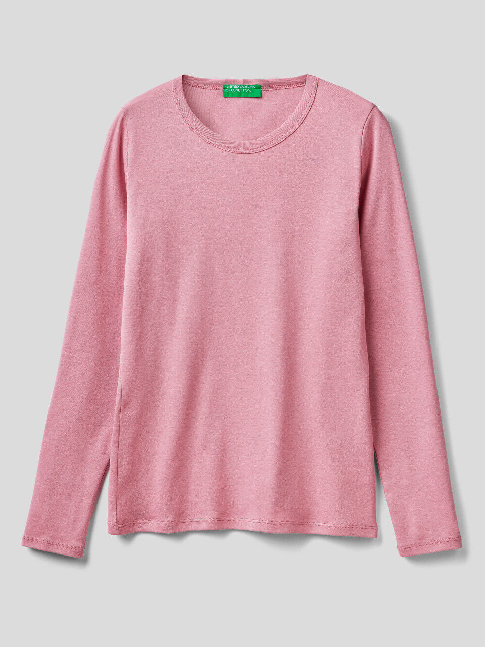 camisetas algodon manga larga mujer