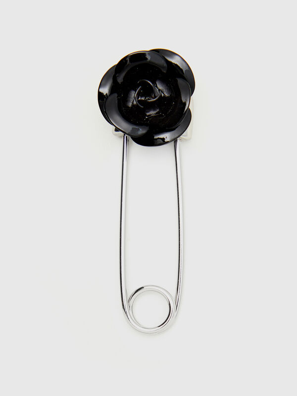 Broche con rosa Mujer