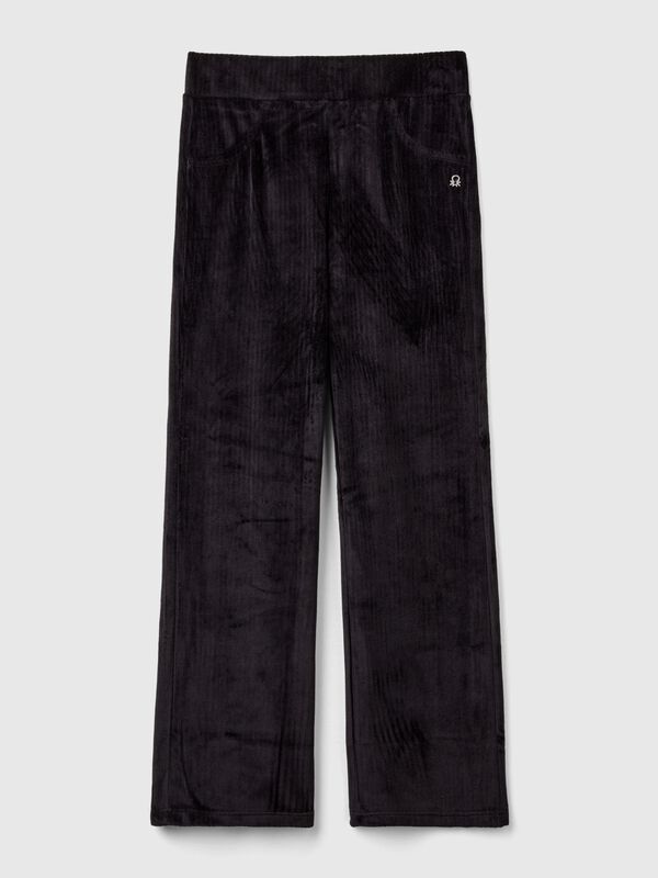 Pantalón de chenilla con pernera recta Niña