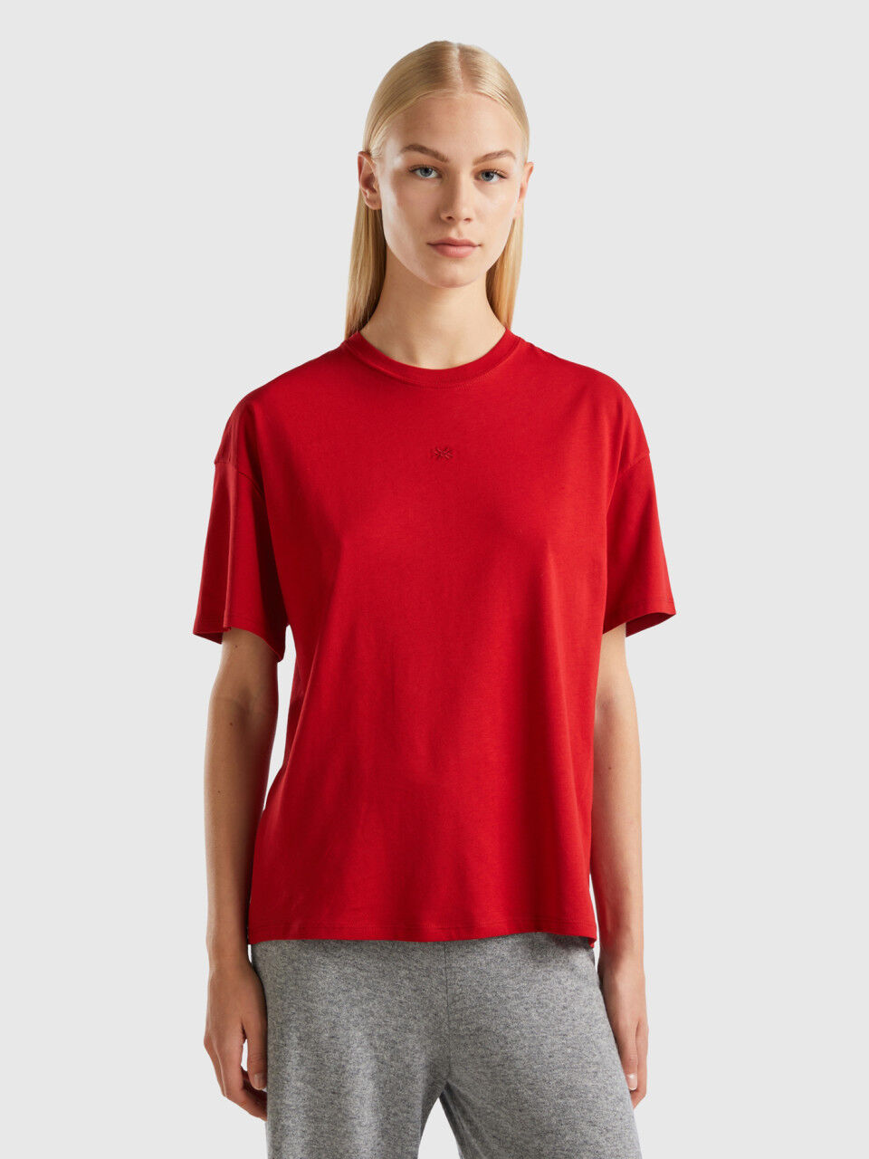 Camisetas benetton mujer hot sale