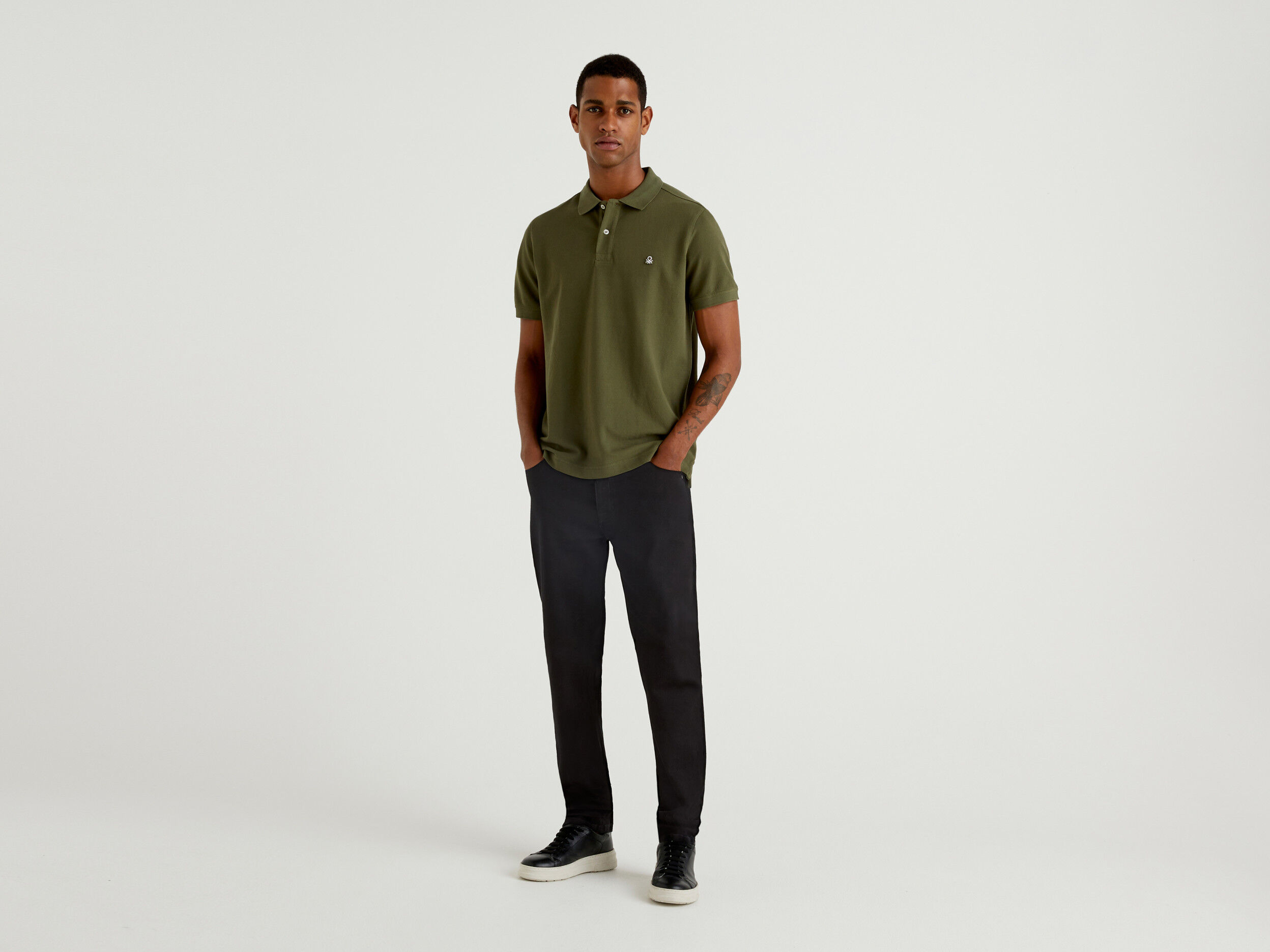 Polo color verde militar hotsell