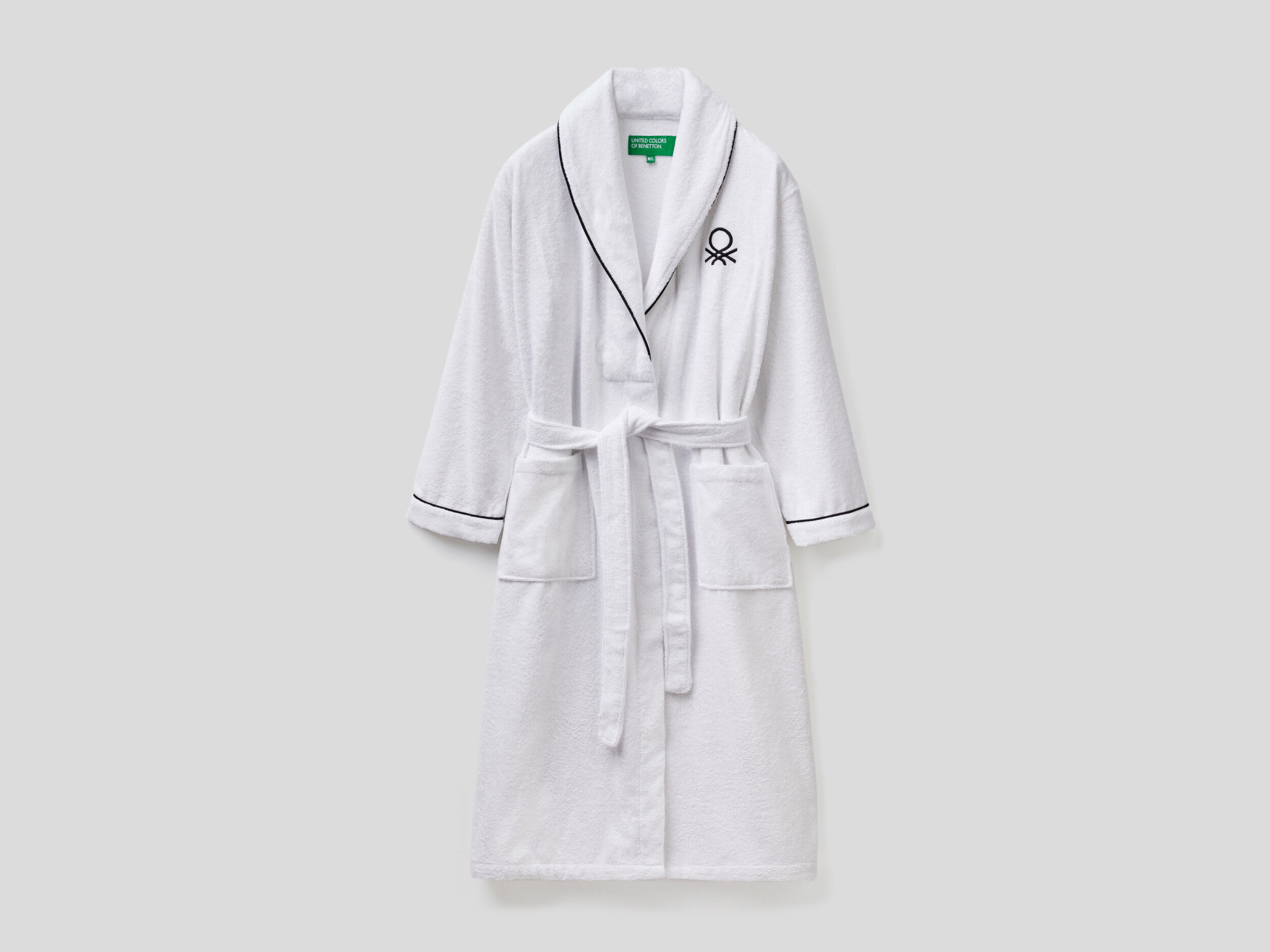 Albornoz de rizo Blanco Benetton