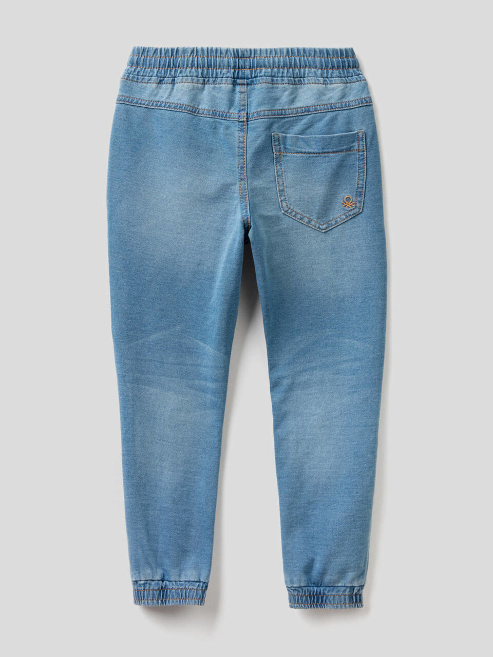 Pantalón deportivo de felpa de efecto denim image number 2