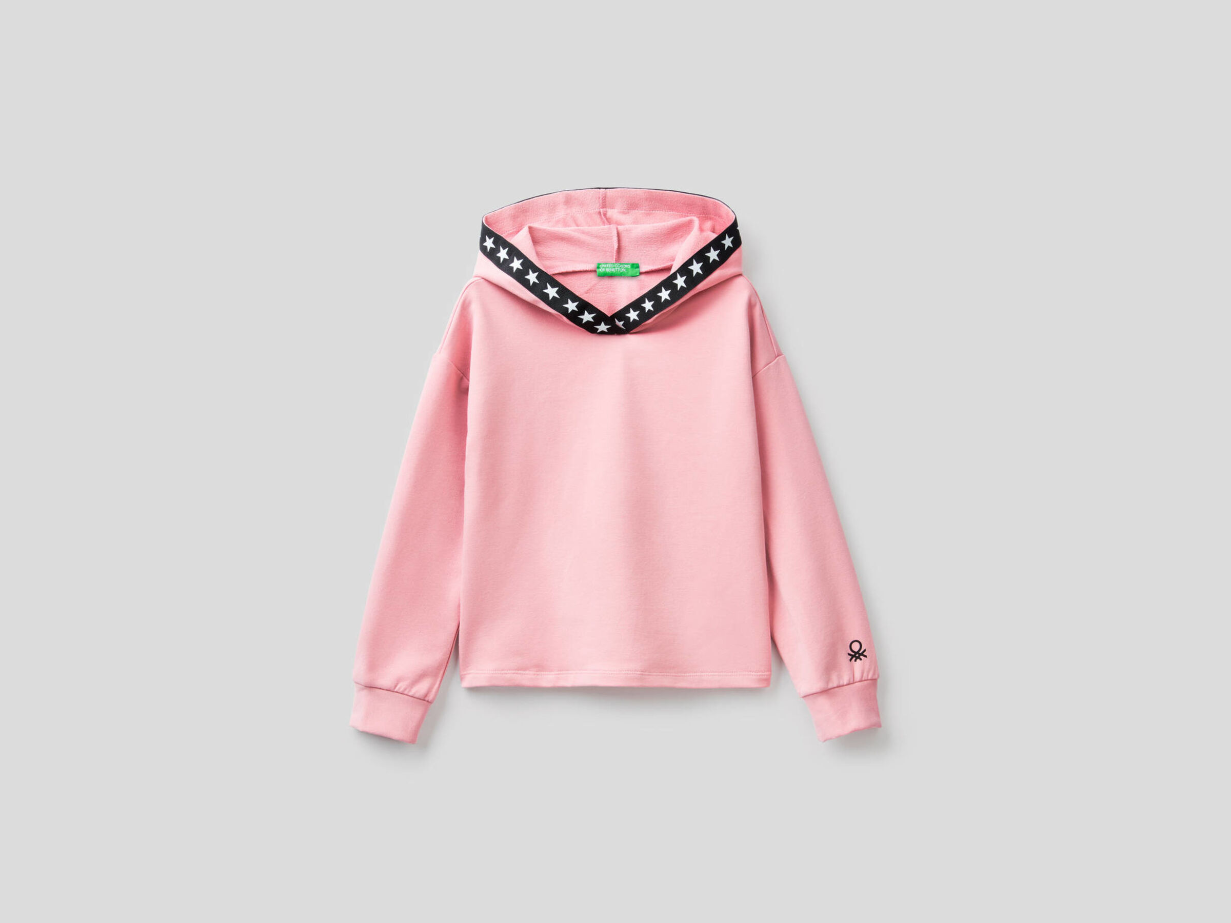 Sudadera cropped de algodón orgánico elástico image number null