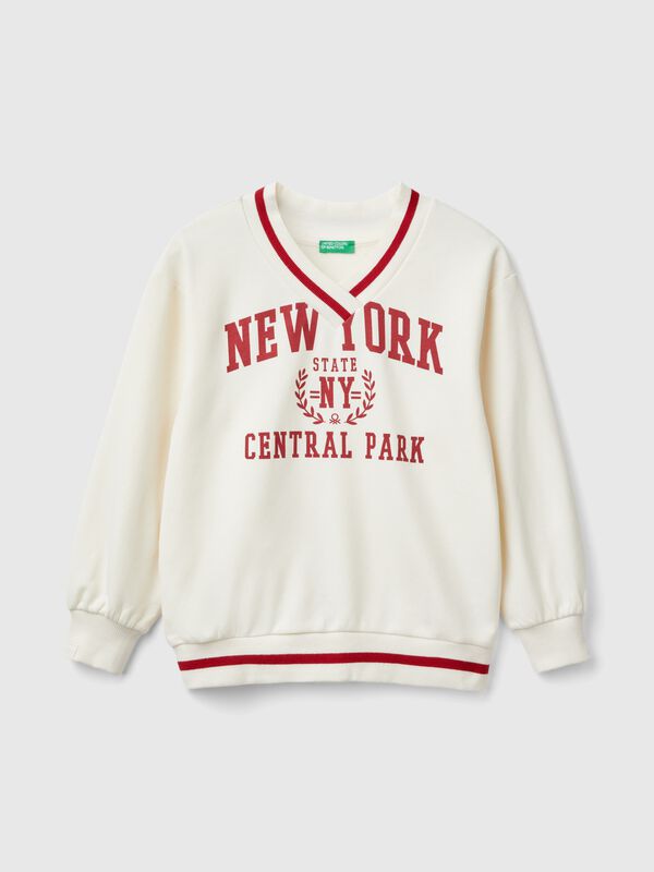 Sudadera con escote de pico Niña