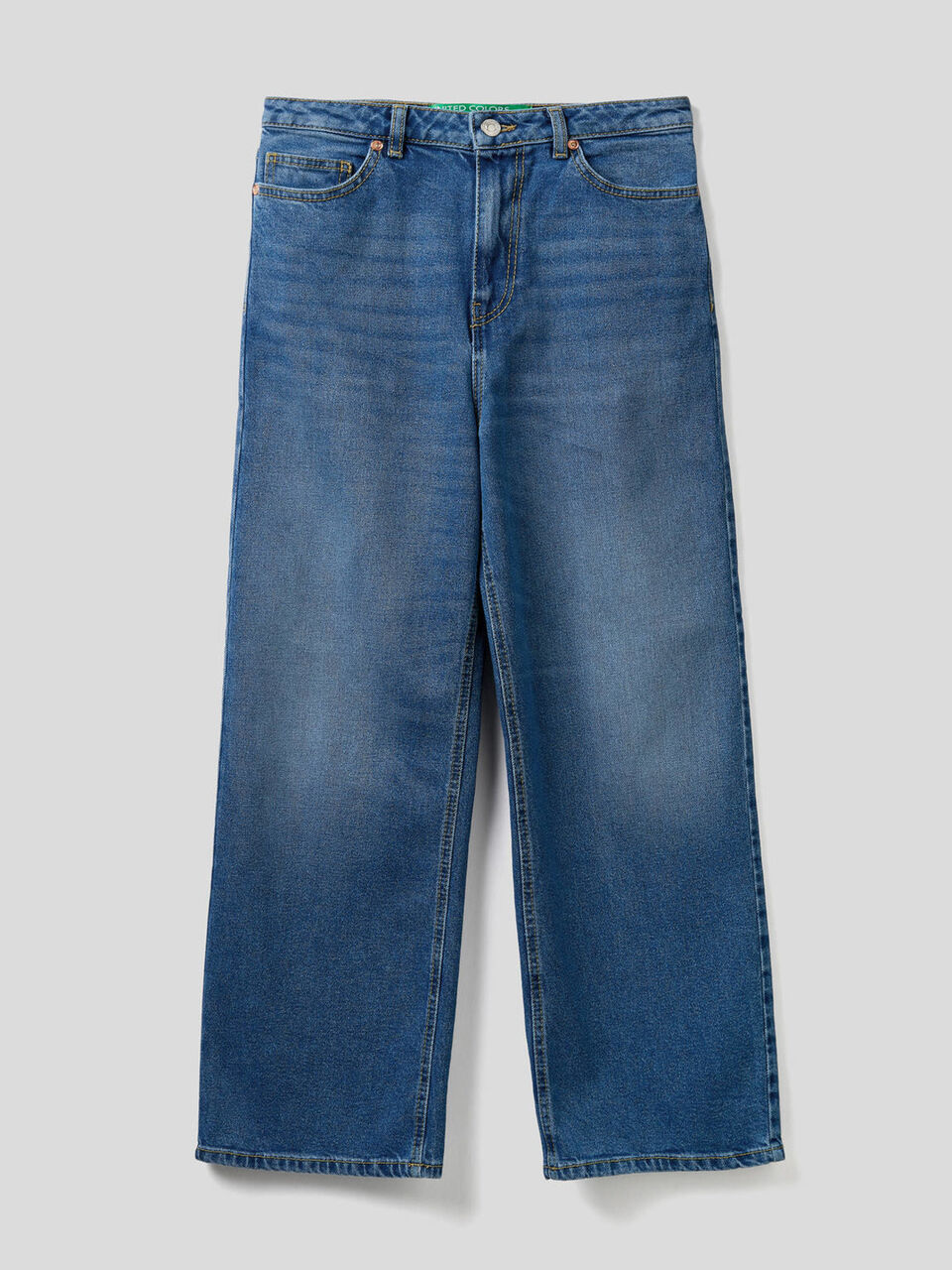 Vaqueros mum fit de denim elástico. image number 1