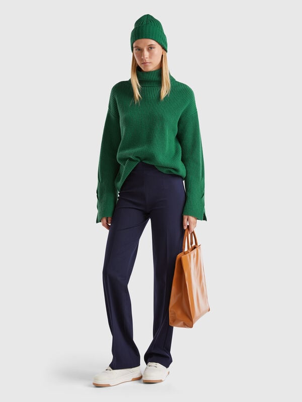 Pantalón clásico de corte recto Mujer