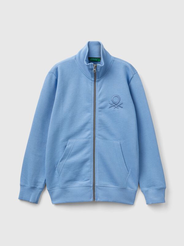 Sudadera de 100 % algodón con cremallera Niño
