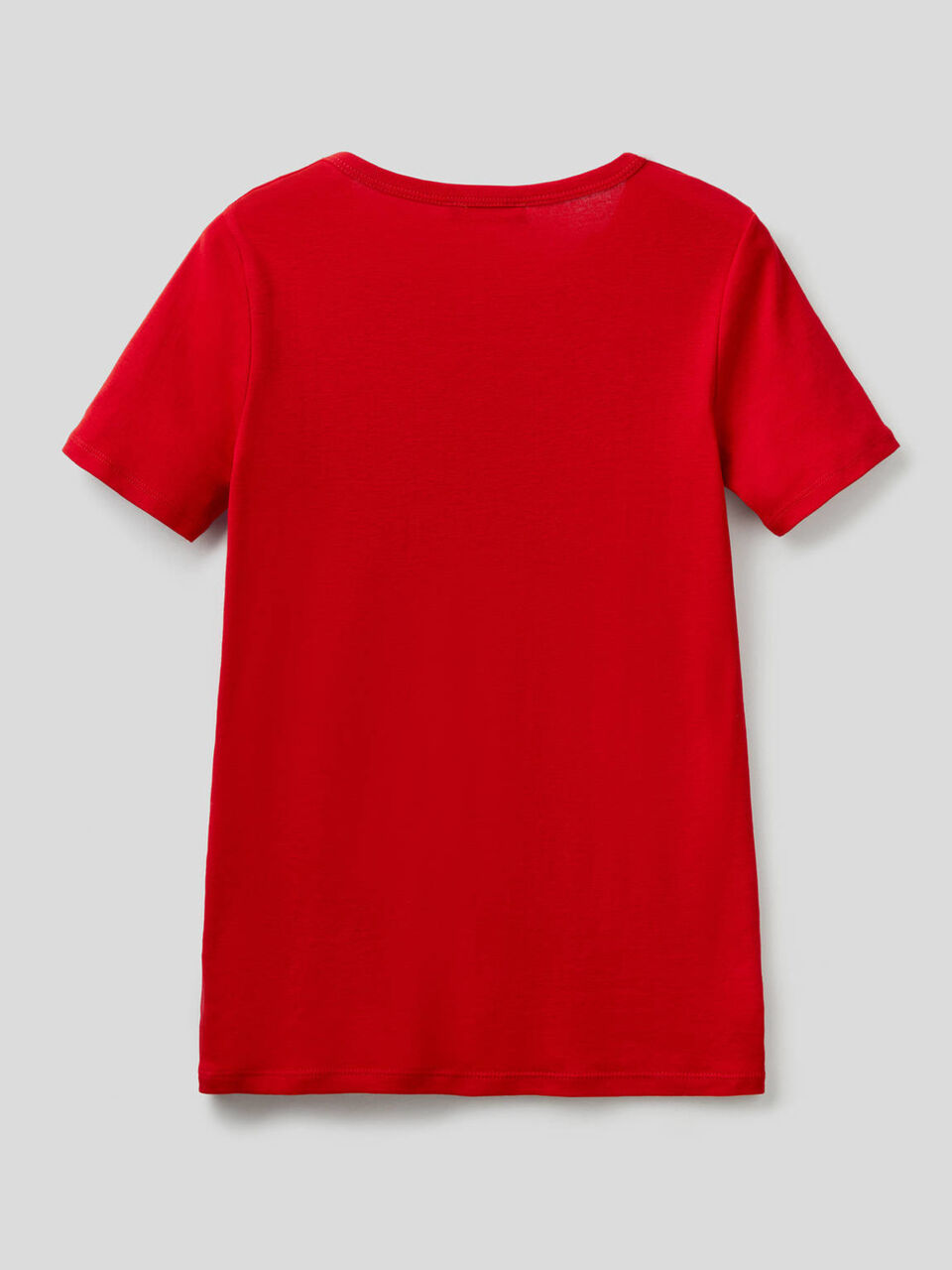 Camiseta de 100 % algodón con estampado de logotipo con glitter image number 2